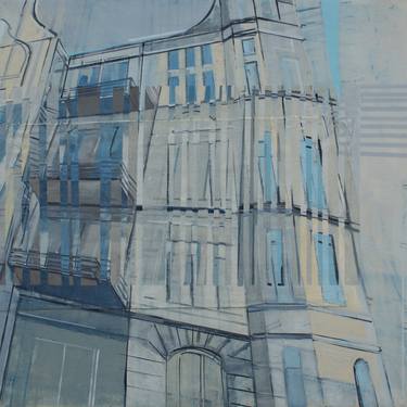 Original Abstract Architecture Paintings by Natalia Rozmus - Esparza