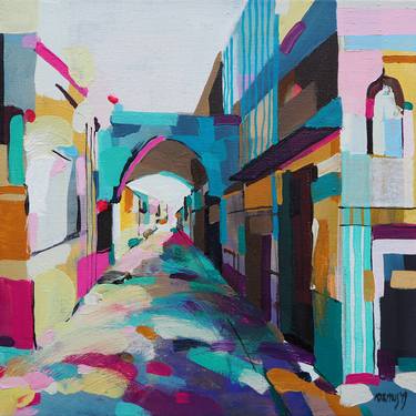 Original Architecture Paintings by Natalia Rozmus - Esparza