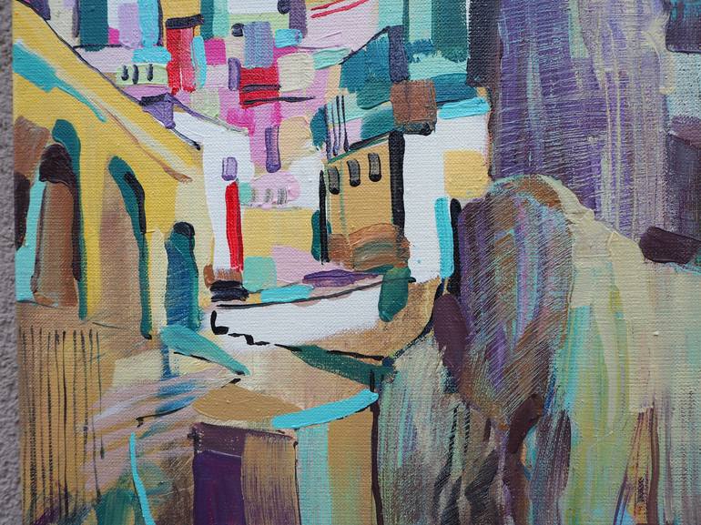 Original Architecture Painting by Natalia Rozmus - Esparza