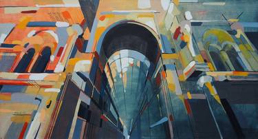 Print of Art Deco Architecture Paintings by Natalia Rozmus - Esparza