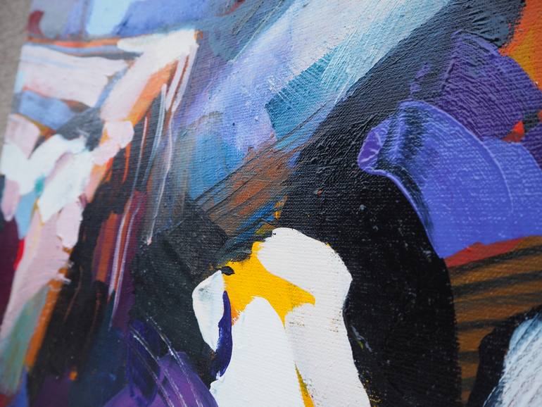 Original Abstract Expressionism Landscape Painting by Natalia Rozmus - Esparza