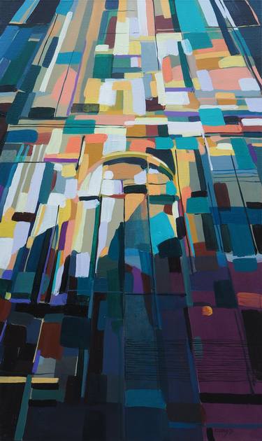 Print of Abstract Expressionism Cities Paintings by Natalia Rozmus - Esparza