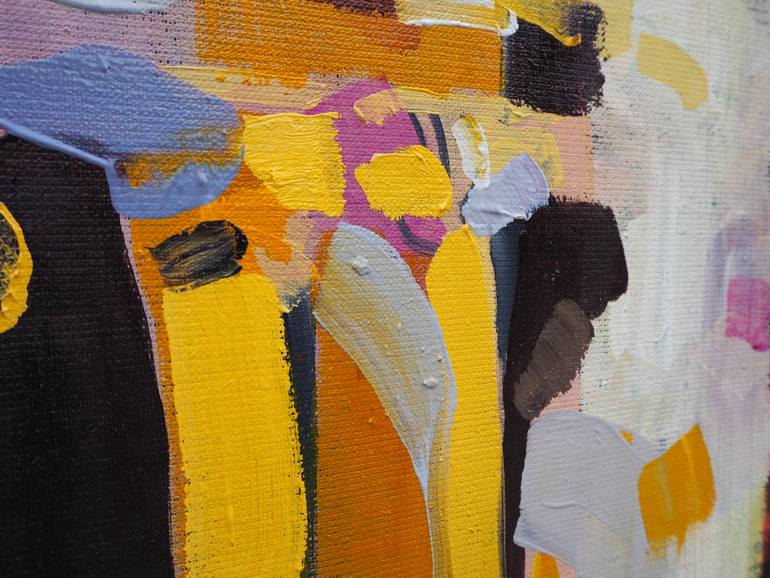 Original Abstract Expressionism Cities Painting by Natalia Rozmus - Esparza