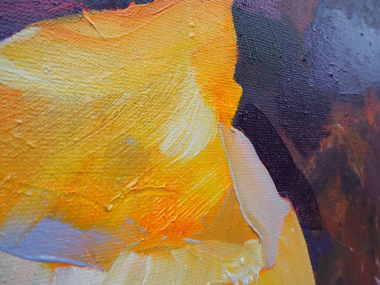 Original Abstract Expressionism Cities Painting by Natalia Rozmus - Esparza