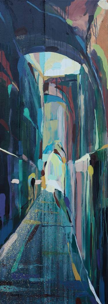 Original Art Deco Architecture Paintings by Natalia Rozmus - Esparza