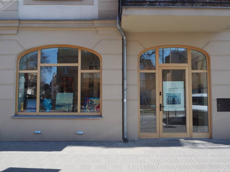 Original Abstract Expressionism Beach Painting by Natalia Rozmus - Esparza