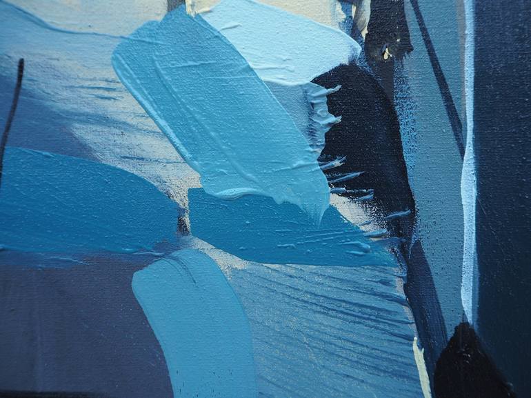 Original Minimalism Architecture Painting by Natalia Rozmus - Esparza