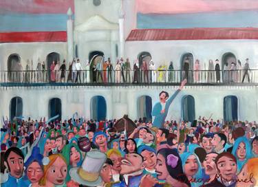 Print of Political Paintings by Diego Manuel Rodriguez