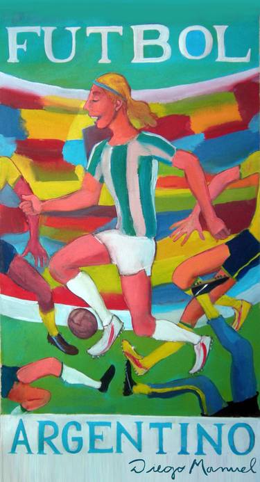 Original Pop Art Sports Paintings by Diego Manuel Rodriguez