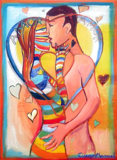 Original Love Paintings by Diego Manuel Rodriguez