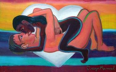 Print of Expressionism Erotic Paintings by Diego Manuel Rodriguez