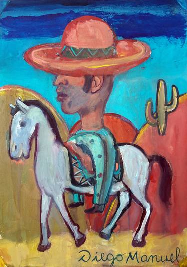Johnny Herradura on horseback 3 thumb