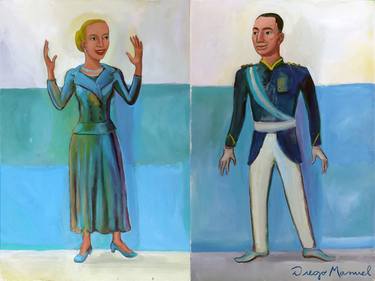 Evita y Juan Perón (diptych) thumb