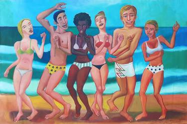 Print of Beach Paintings by Diego Manuel Rodriguez