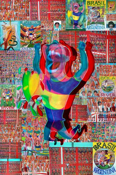 Print of Abstract Sport Mixed Media by Diego Manuel Rodriguez
