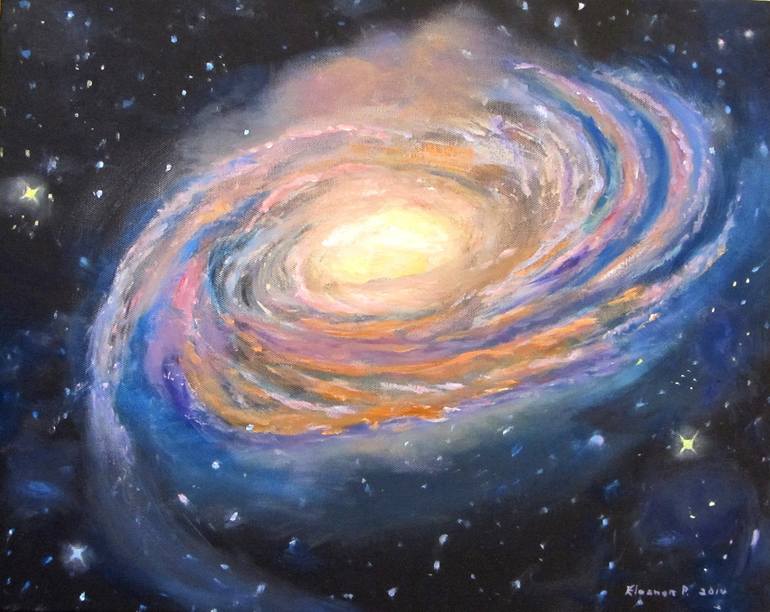 spiral galaxy painting