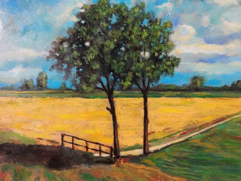 Original Figurative Landscape Painting by Massimiliano Ligabue