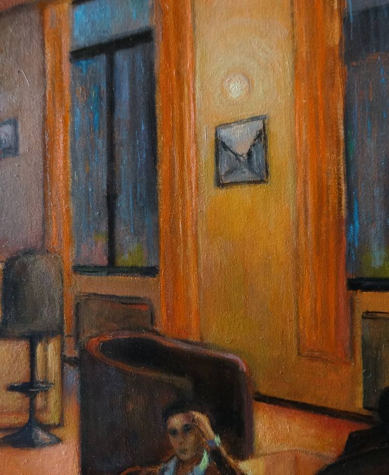 Original Interiors Painting by Massimiliano Ligabue