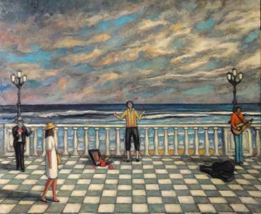 Original Figurative Seascape Painting by Massimiliano Ligabue