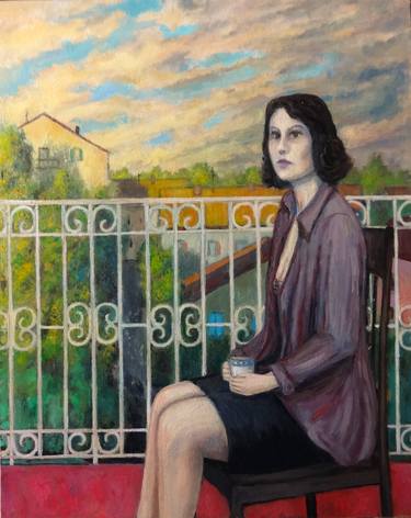 Original Figurative Women Painting by Massimiliano Ligabue