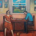 Chess players by Massimiliano Ligabue