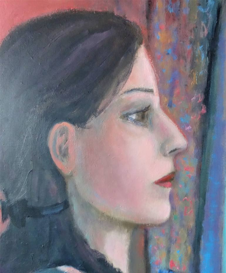 Original Figurative Portrait Painting by Massimiliano Ligabue