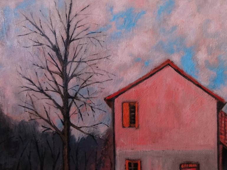 Original Rural life Painting by Massimiliano Ligabue