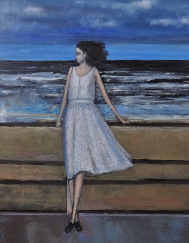 Original Figurative Seascape Painting by Massimiliano Ligabue