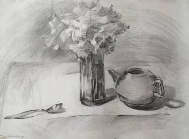 Original Realism Still Life Drawings by Anna Laicane