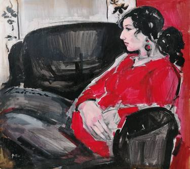 Original Expressionism Women Paintings by Anna Laicane