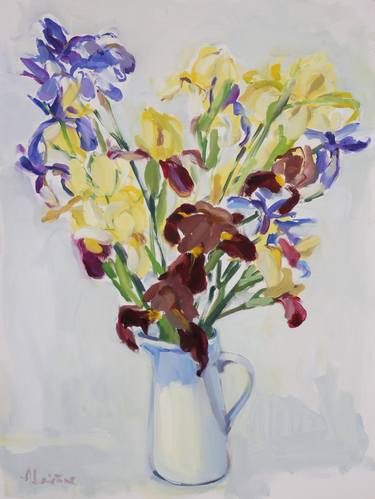 Print of Floral Paintings by Anna Laicane
