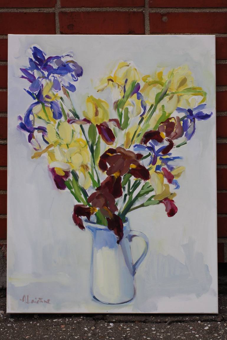 Original Realism Floral Painting by Anna Laicane