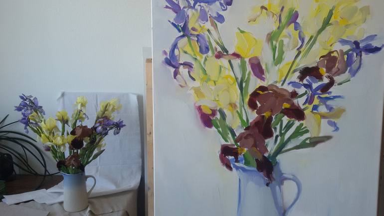 Original Floral Painting by Anna Laicane