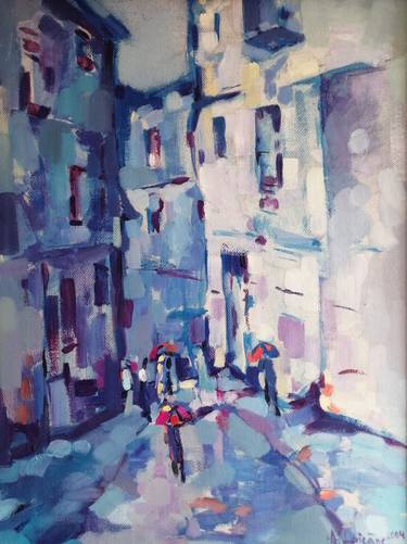 Original Impressionism Cities Paintings by Anna Laicane