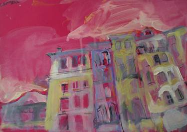 Print of Abstract Expressionism Cities Paintings by Anna Laicane