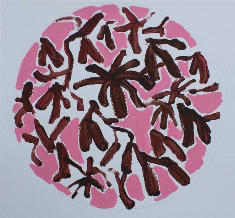 Original Abstract Patterns Painting by Anna Laicane