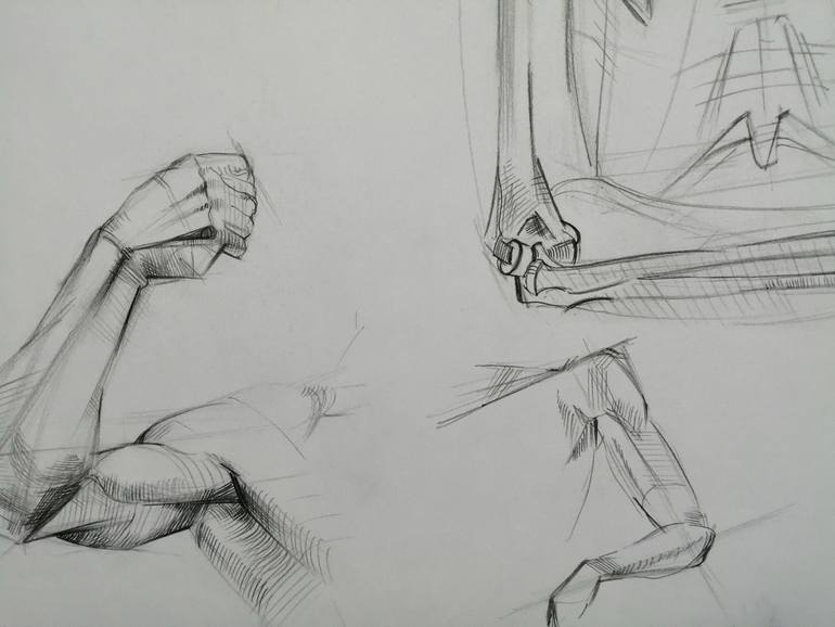 Original Figurative Body Drawing by Anna Laicane