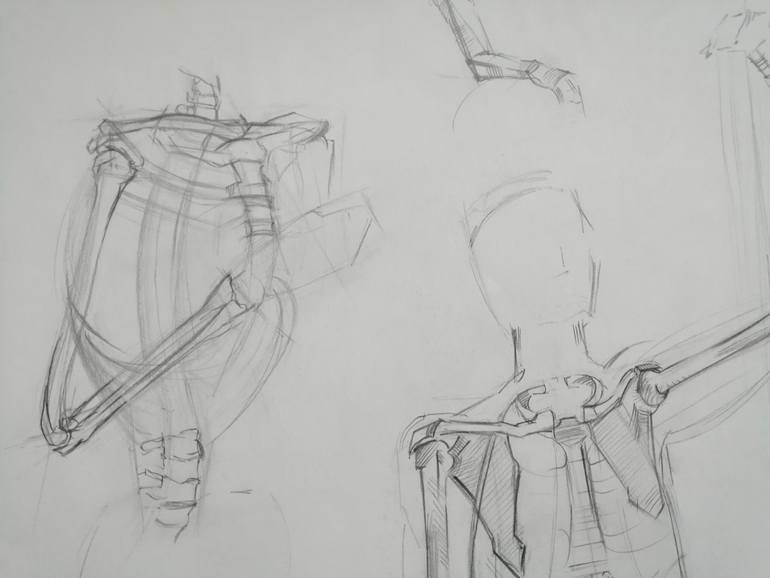 Original Figurative Body Drawing by Anna Laicane