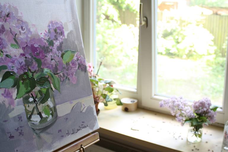 Original Floral Painting by Anna Laicane