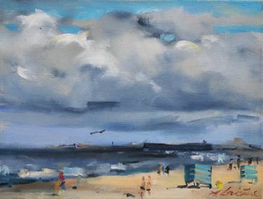 Print of Impressionism Beach Paintings by Anna Laicane