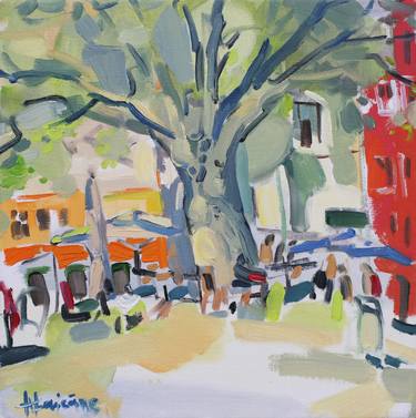 Print of Impressionism Places Paintings by Anna Laicane