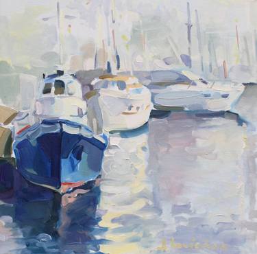 Print of Yacht Paintings by Anna Laicane