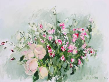 Original Modern Floral Paintings by Anna Laicane