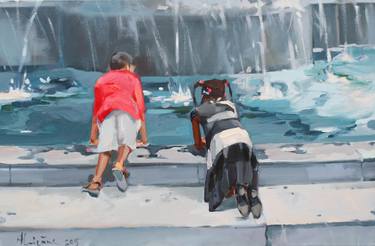 Original Realism Children Paintings by Anna Laicane