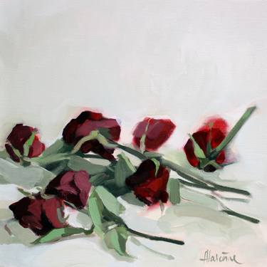 Saatchi Art Artist Anna Laicāne; Painting, “Roses from lover” #art