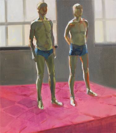 Original Realism Men Paintings by Anna Laicane