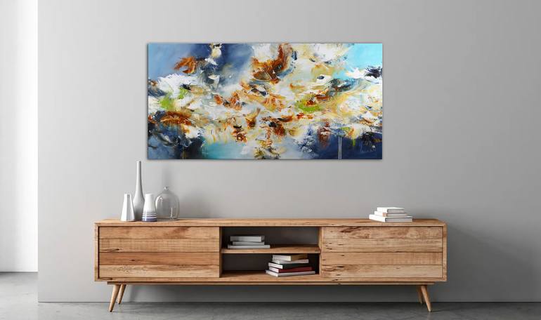Original Abstract Expressionism Abstract Painting by Andrada Anghel