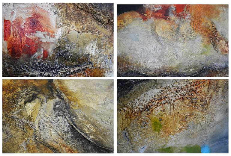 Original Abstract Expressionism Abstract Painting by Andrada Anghel