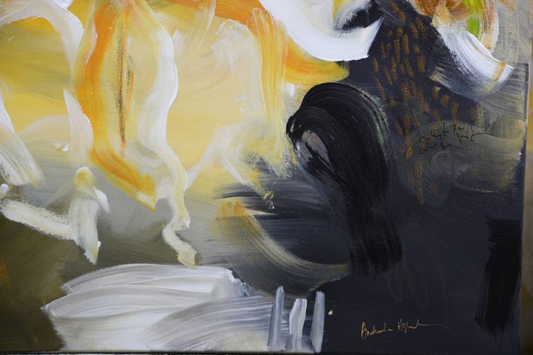 Original Abstract Expressionism Abstract Painting by Andrada Anghel