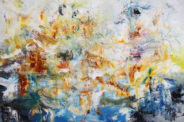 Original Fine Art Abstract Paintings by Andrada Anghel
